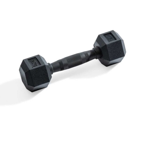 Hexagonal dumbbell 2kg Black