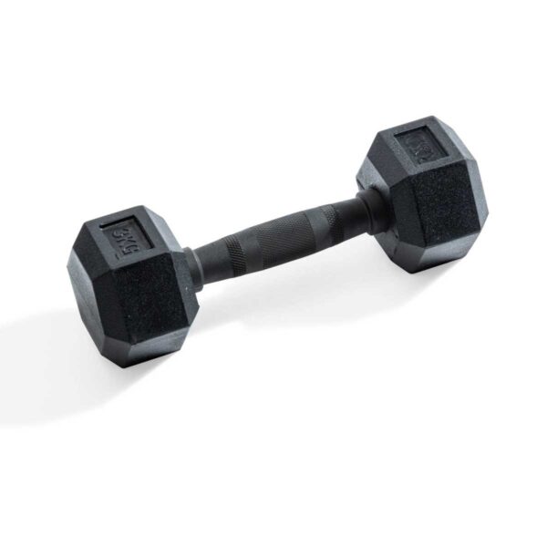 Hexagonal dumbbell 3kg Black