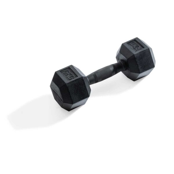 Hexagonal dumbbell 6kg Black