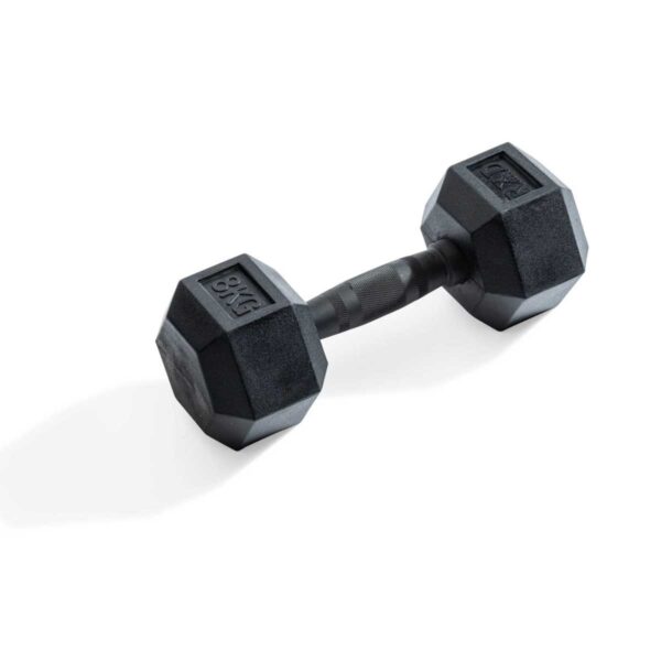 Hexagonal dumbbell 8kg Black