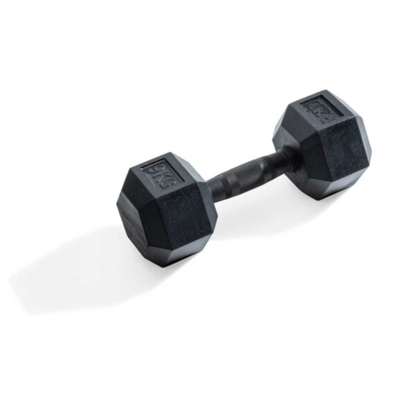 Hexagonal dumbbell 9kg Black