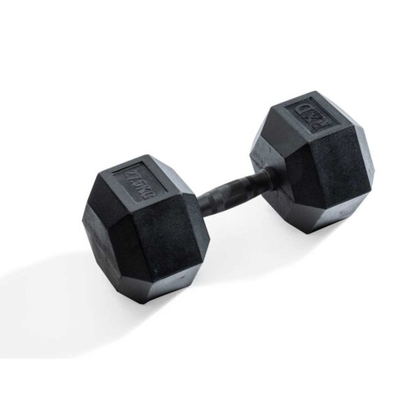 Hexagonal dumbbell 27,5kg Black