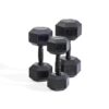 Hexagonal dumbbell 2,5kg Black - Afbeelding 3