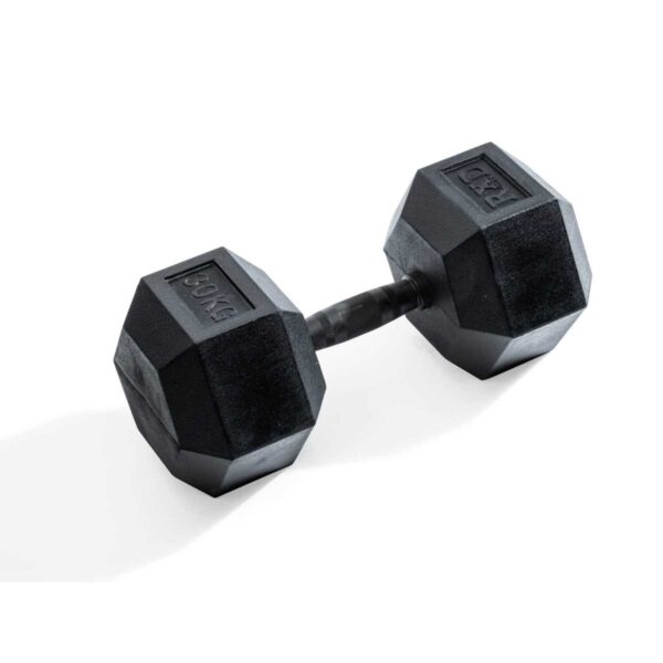 Hexagonal dumbbell 30kg Black