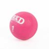 Rubber medicine ball 1kg roze - Afbeelding 2