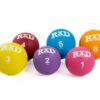 Rubber medicine ball 1kg roze - Afbeelding 3