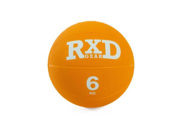 Rubber medicine ball 6kg oranje