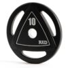 Rubber olympic plate 10kg - Afbeelding 4