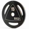 Rubber olympic plate 15kg - Afbeelding 3