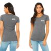 T-shirt woman grey/white M - Afbeelding 2