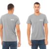 T-shirt man grey/white L - Afbeelding 2